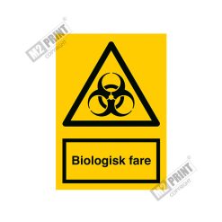 Advarselsskilt - Biologisk fare