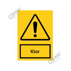 Advarselsskilt - Klor