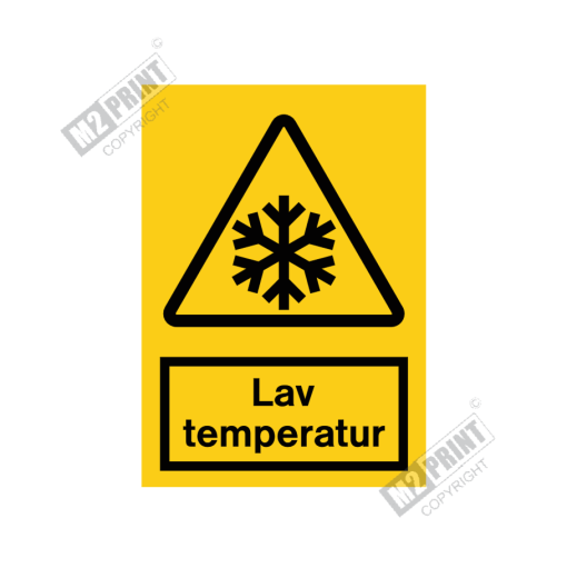 Advarselsskilt - Lav temperatur