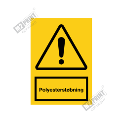 Advarselsskilt - Polyesterstøbning