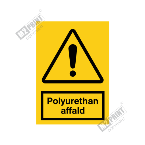 Advarselsskilt - Polyurethan affald