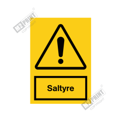 Advarselsskilt - Saltsyre