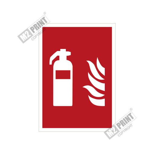 Brandskilt - Pulverslukker og brandslukker