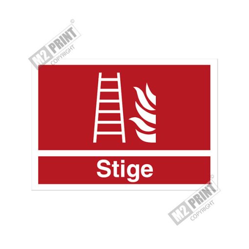 Brandskilt - Brandstige
