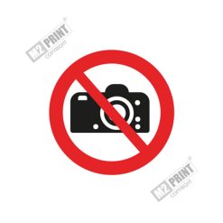 Forbudsskilt - Fotografering forbudt