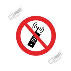 Forbudsskilt - Mobiltelefon forbudt