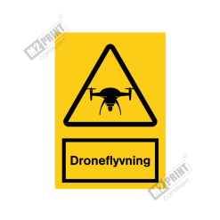 Advarselsskilt - Droneflyvning