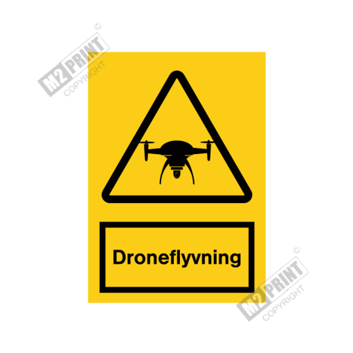 Advarselsskilt - Droneflyvning
