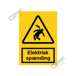 Advarselsskilt - Elektrisk spænding