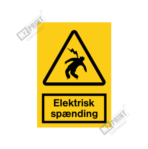 Advarselsskilt - Elektrisk spænding