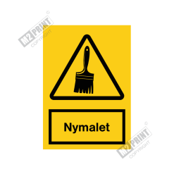 Advarselsskilt - Nymalet