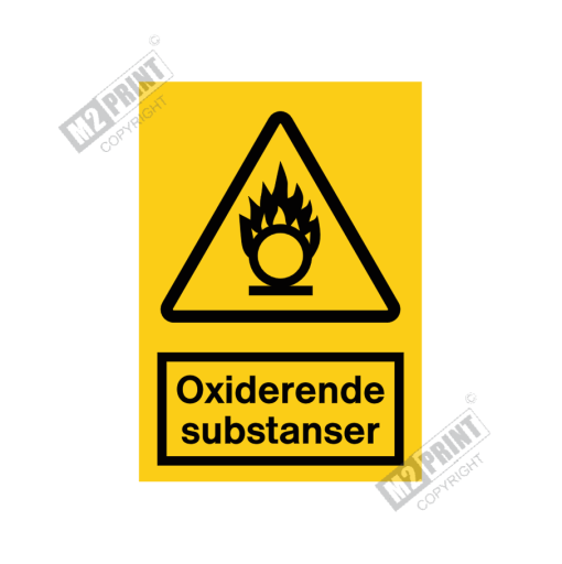 Advarselsskilt - Oxiderende substanser