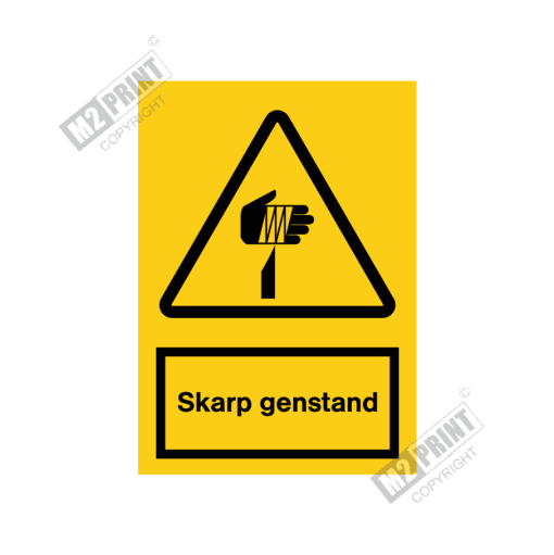 Advarselsskilt - Skarp genstand