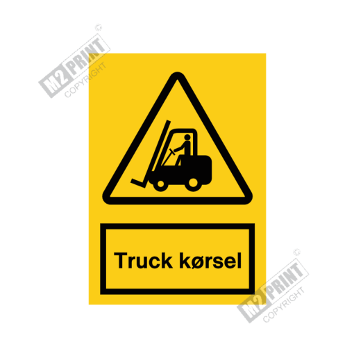 Advarselsskilt - Truck kørsel