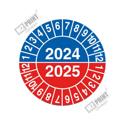 Kalibreringsmærke 2024 & 2025 Ø 20mm, Ø 30mm, Ø 40mm