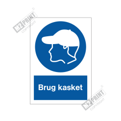 Påbudsskilt - Brug kasket