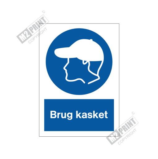 Påbudsskilt - Brug kasket