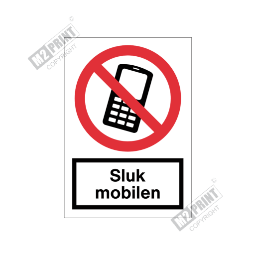 Forbudsskilt - Sluk mobilen