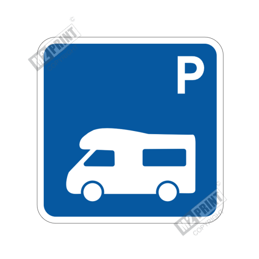 Parkeringsskilt - Parkering autocamper 1 blå