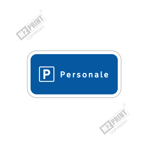 Parkeringsskilt - Parkering personale blå