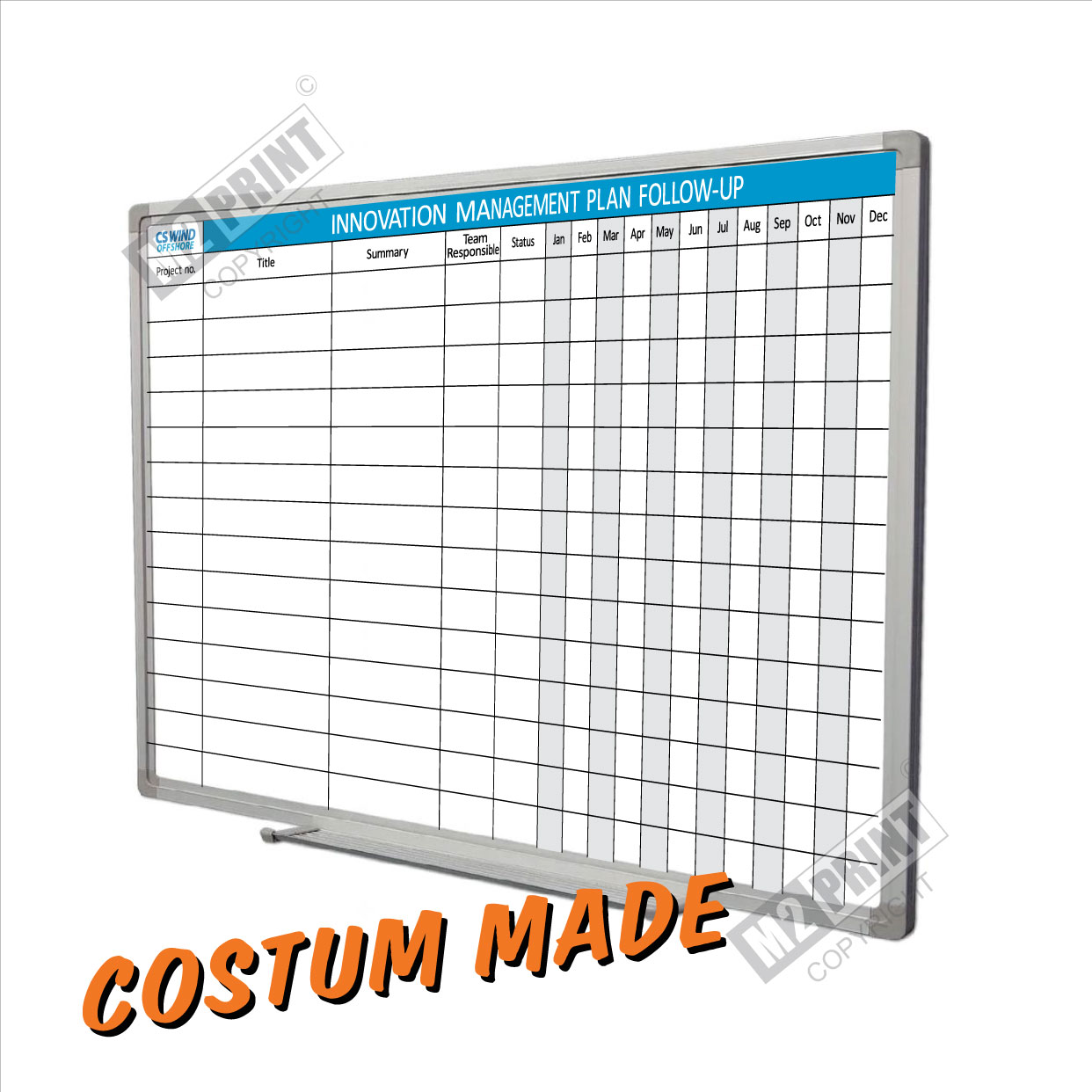 Whiteboardtavle-Costum